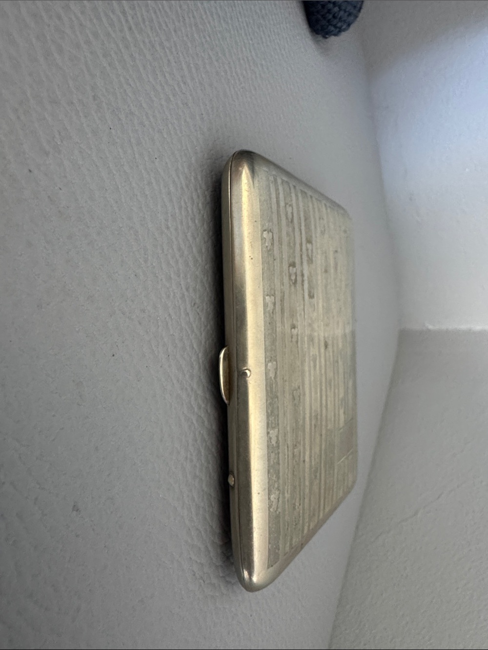VINTAGE KLEVER KASE ART DECO NICKEL SILVER CIGARETTE CASE 1940’s - Picture 11 of 11